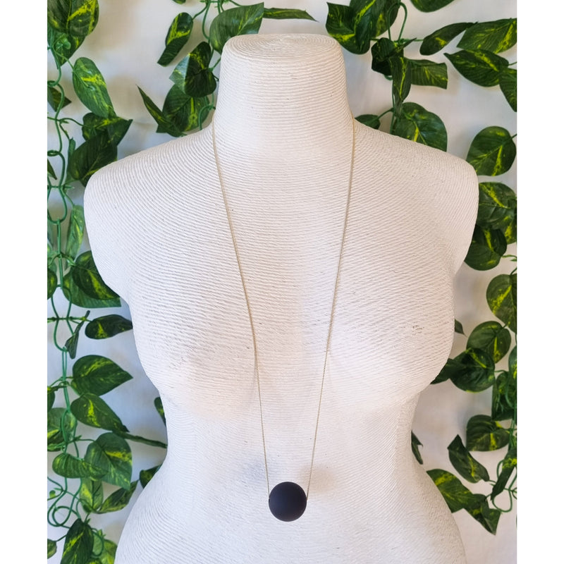 Paris Contemporary Chic Necklace- BLKGOBALL