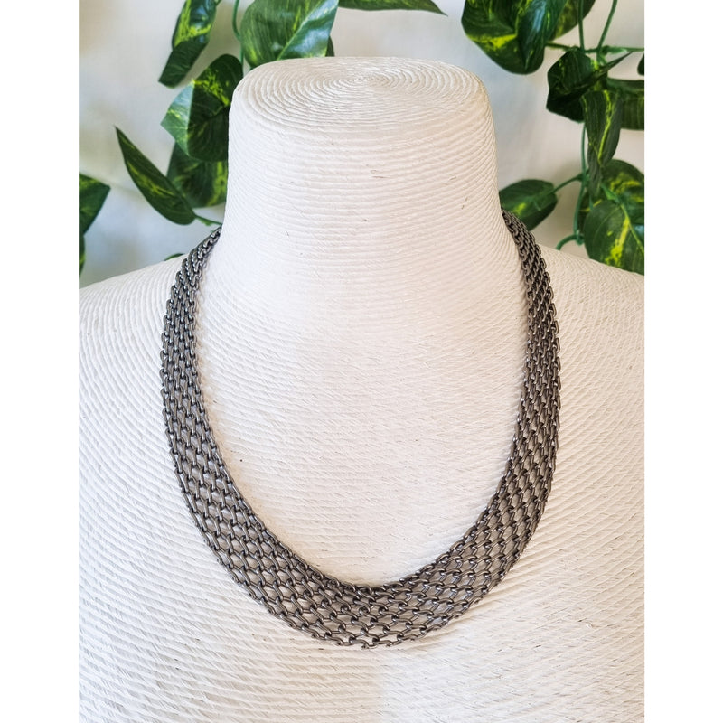 Paris Contemporary Chic Necklace- MESHCHGUN