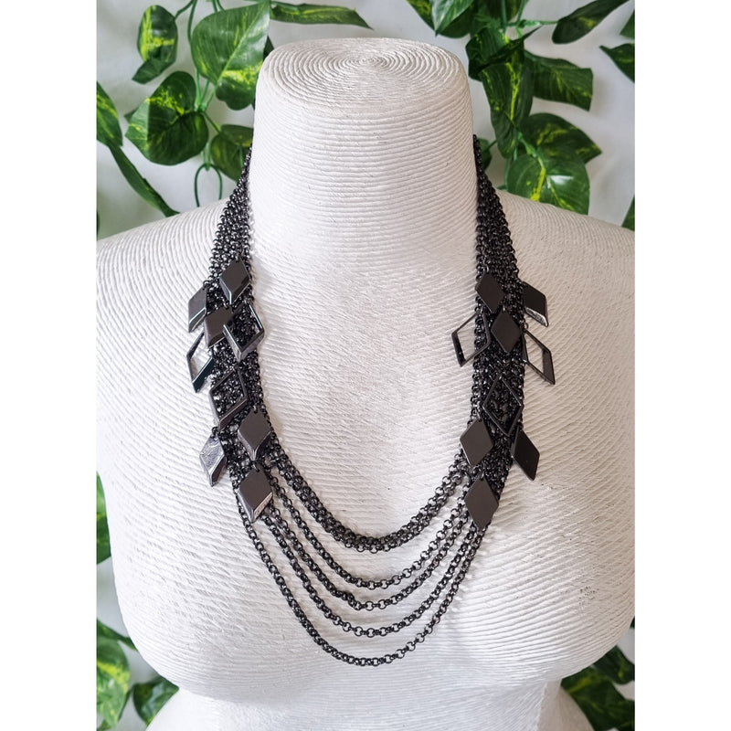 Milano Swarovski Necklace- Rhom Gun