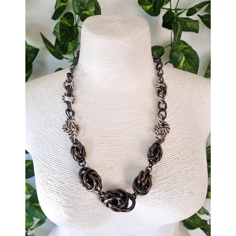 Milano Swarovski Necklace- Gun Twist