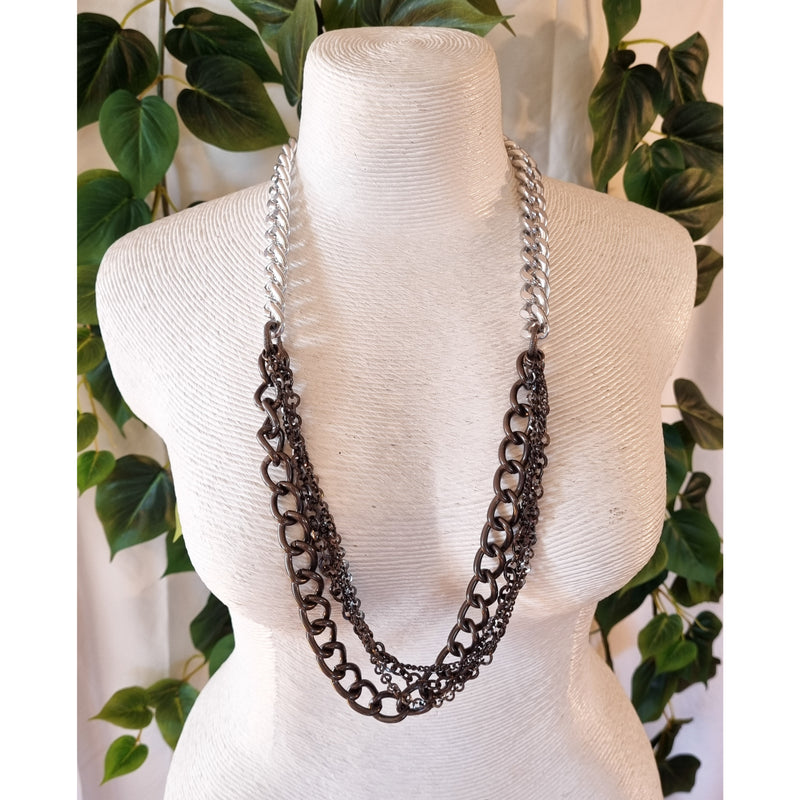 Milano Swarovski Necklace- Chain Gun