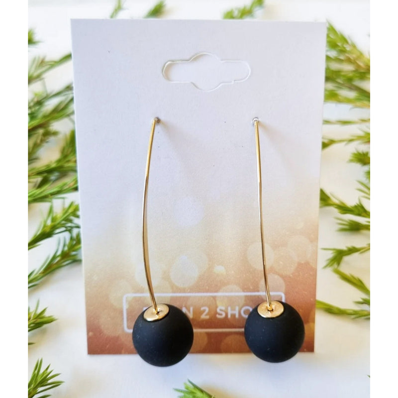 Paris Contemporary Chic Earrings- BALLBLKGO