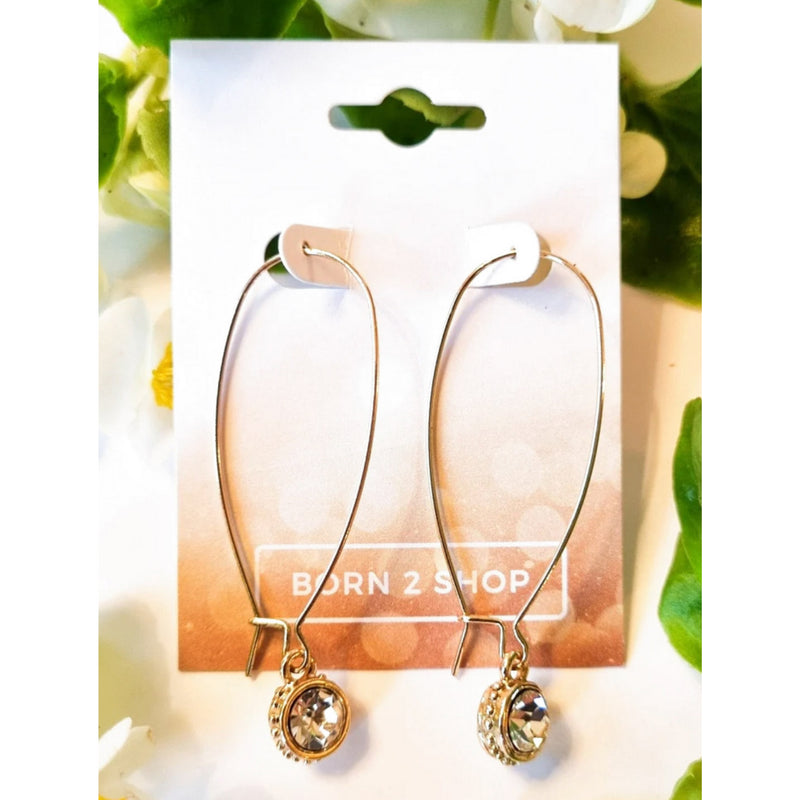 Milano Swarovski Hoop Earrings- C-Go