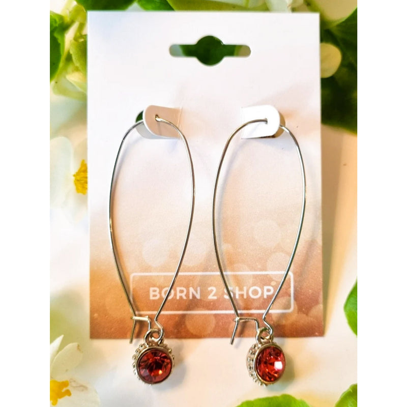 Milano Swarovski Hoop Earrings- Pad-Sil