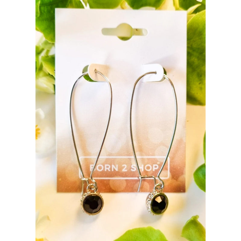 Milano Swarovski Hoop Earrings- J-Sil