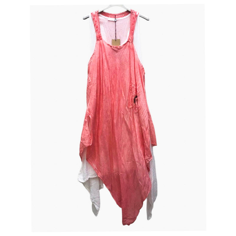 Ella Blanca - Sundress - Melon/White