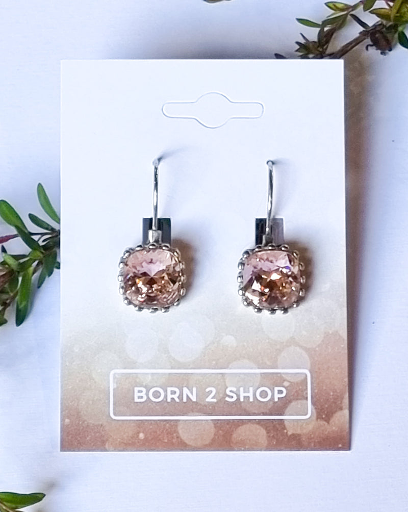 Milano Swarovski Belle Drop Earrings- VR-Sil