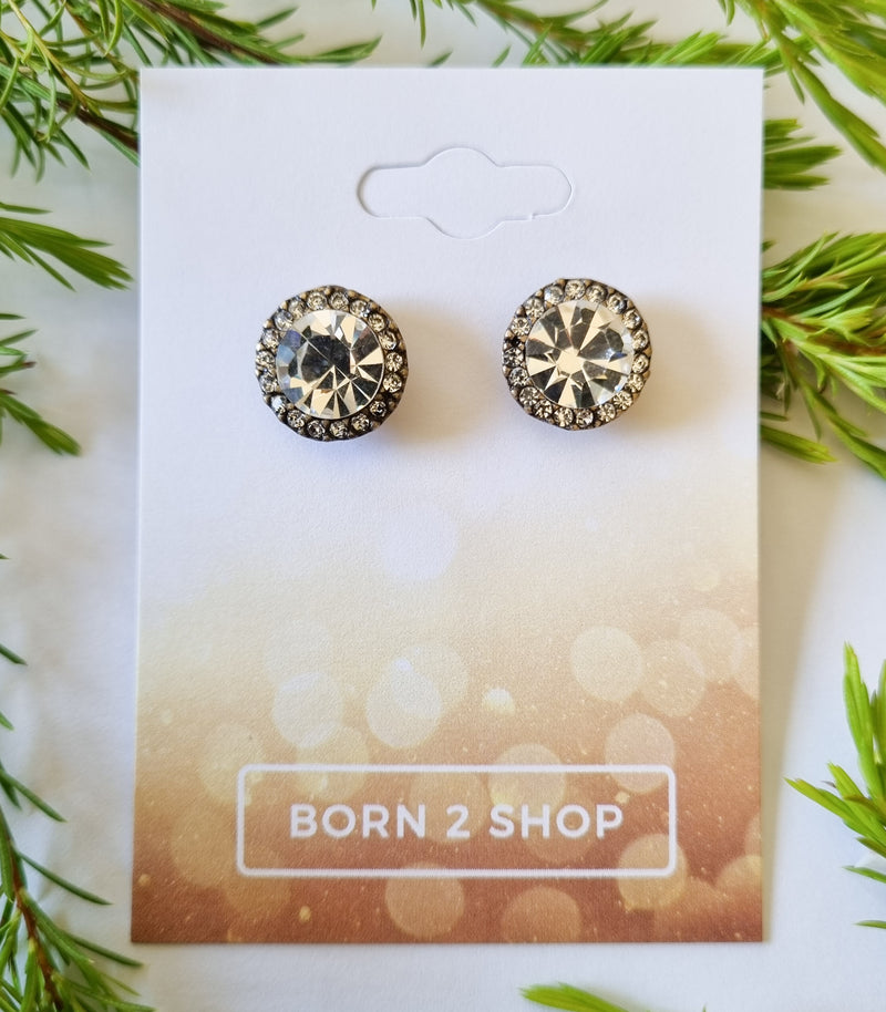 Milano Swarovski Jewel Stud Earrings- C-Go