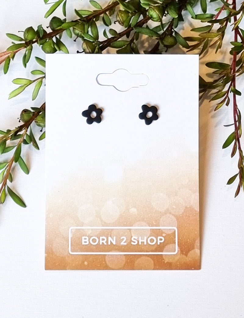 Paris Contemporary Chic Earrings- FSBLK