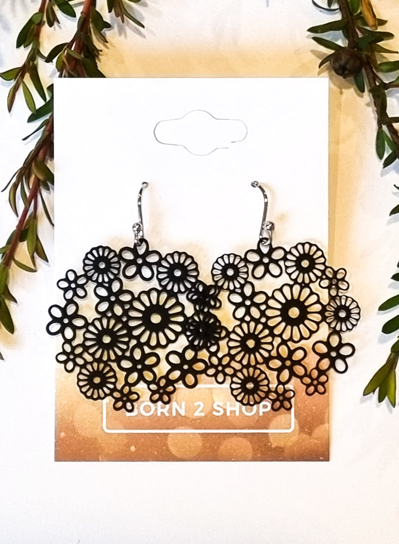 Paris Contemporary Chic Earrings- HFBLKGO