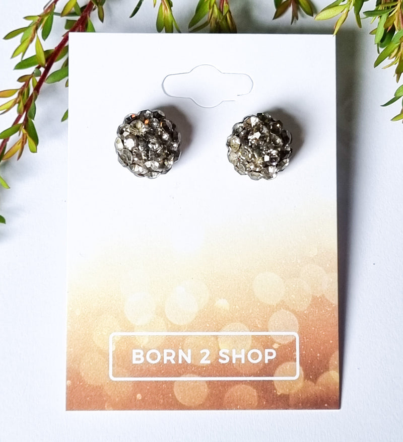 Milano Swarovski Cluster Post Earrings- BD-Sil