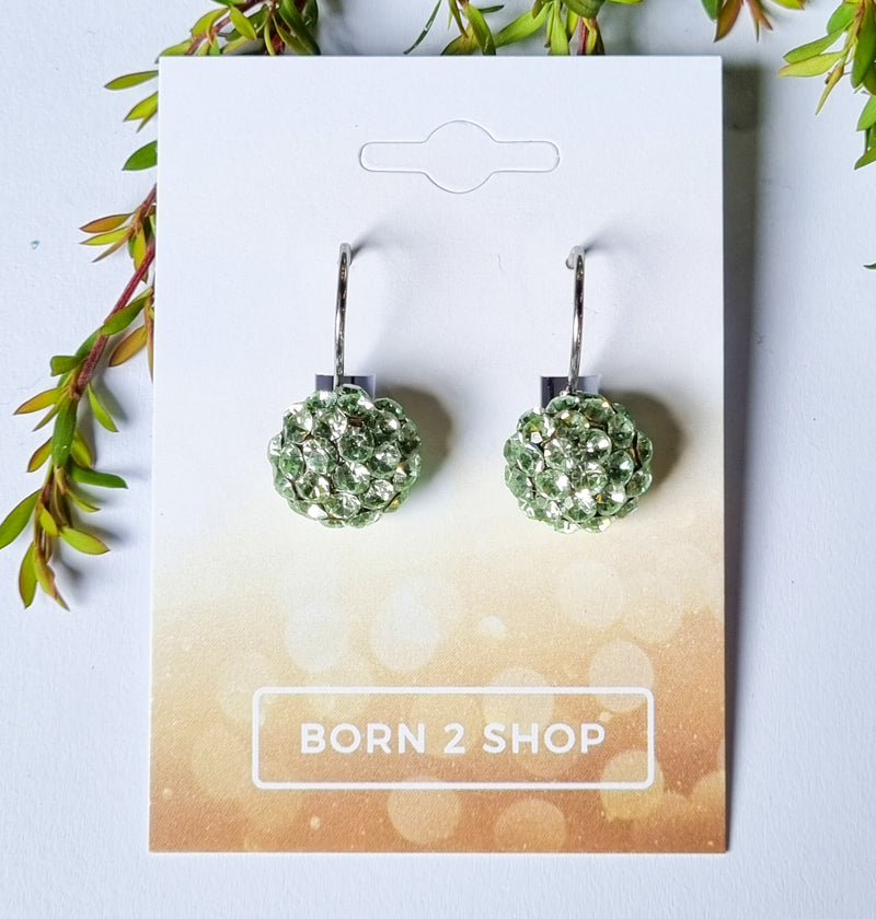 Milano Swarovski Cluster Drop Earrings- Crys-Sil