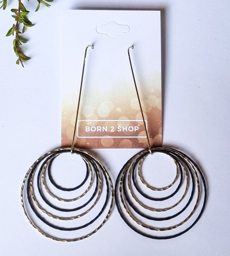 Paris Contemporary Chic Earrings- MCBLKGO