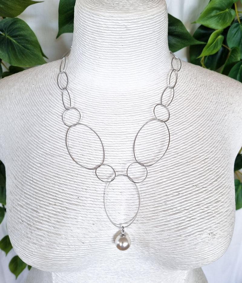 Paris Contemporary Chic Necklace- WPRLSIL