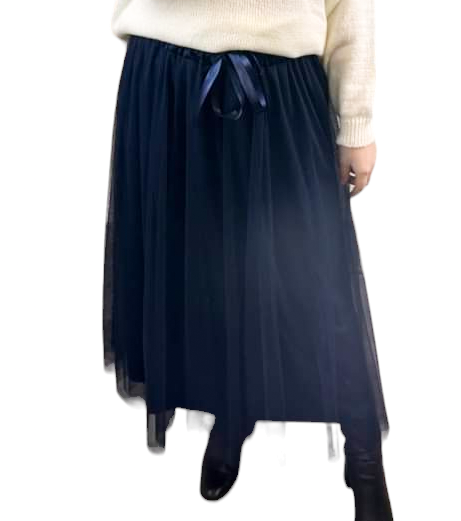 Ella Blanca - Tulle Skirt - Navy