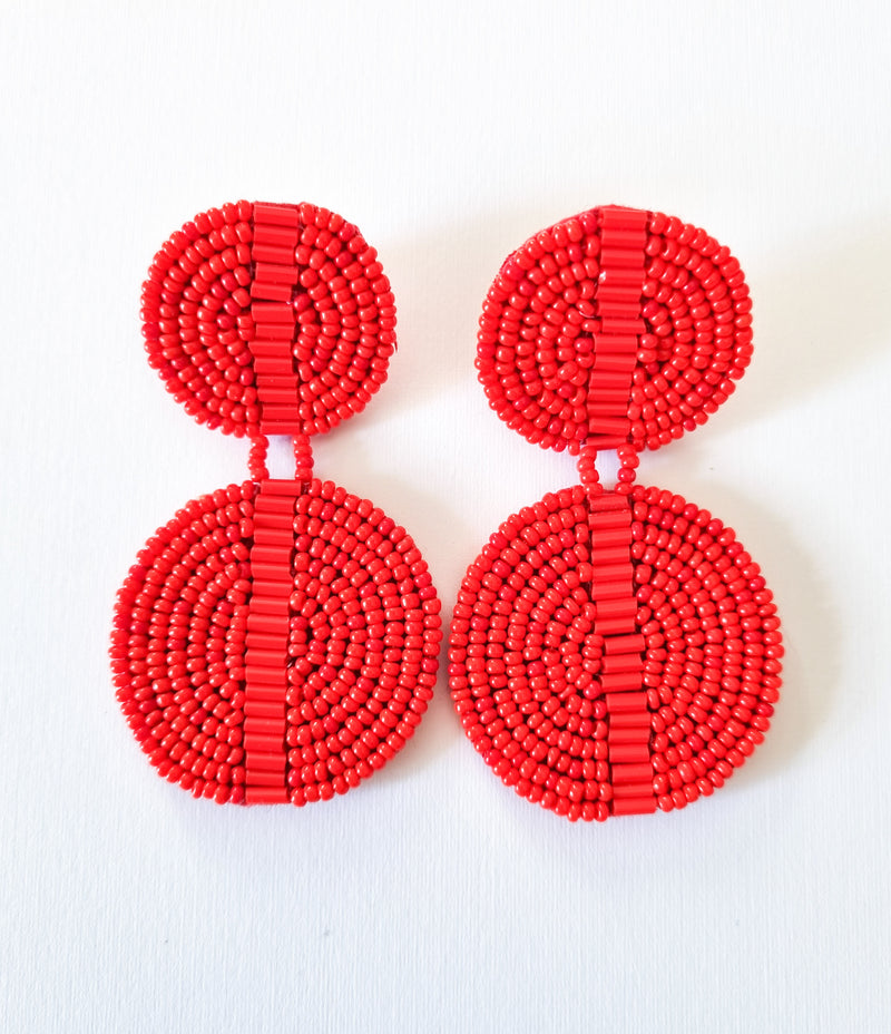 New York Chic Earrings- DCRED