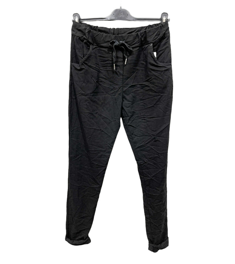 Ella Blanca - Plain Joggers- Blk