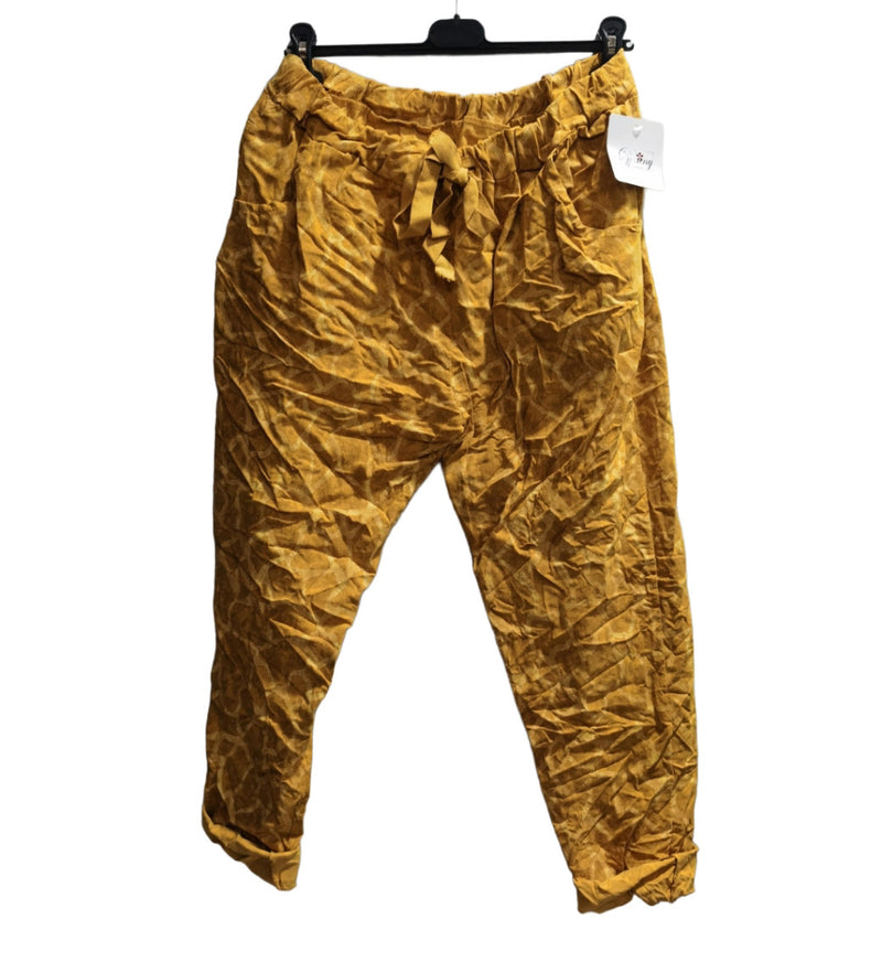 Ella Blanca - Animal Prt Joggers- Must
