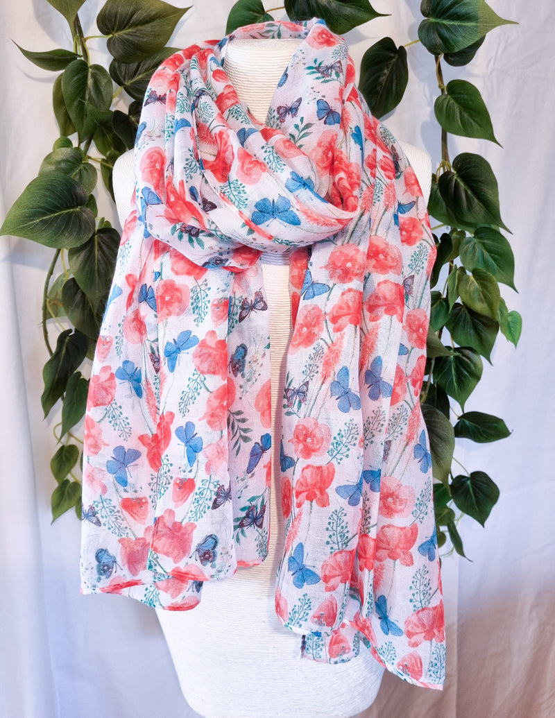 Viscose Scarf - Butterflies