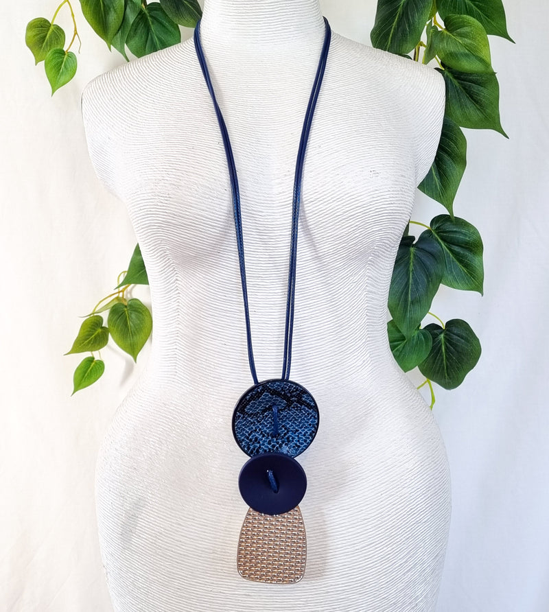 Saint Germain Contemporary Chic Necklace - BLSILLONG