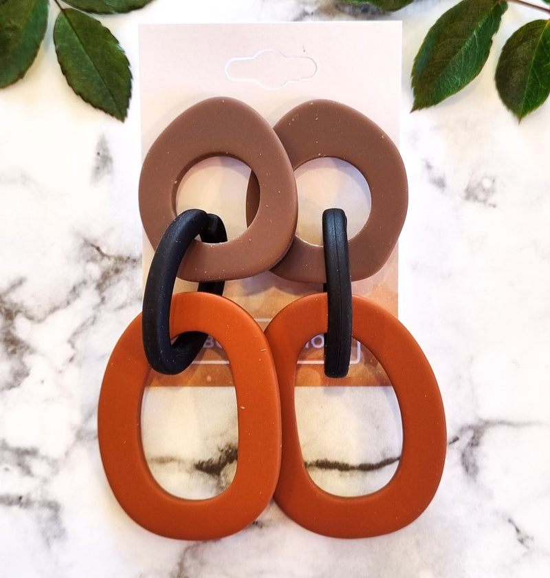 Saint Germain Contemporary Chic Earrings - RUBLKLKDP