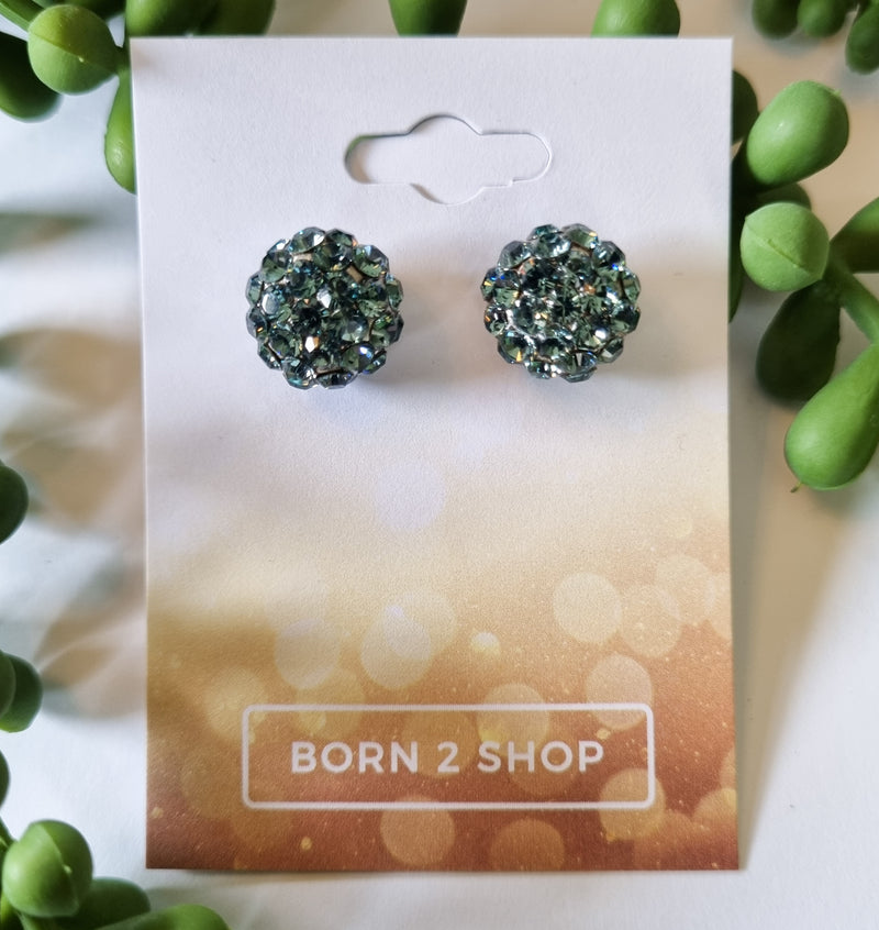 Milano Swarovski Cluster Post Earrings- E-Sil