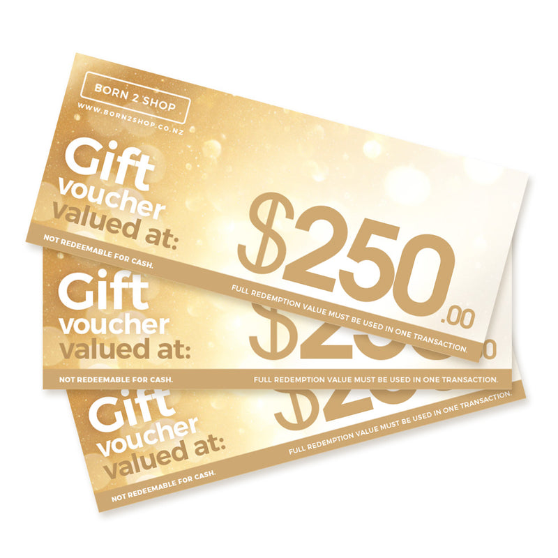 Born 2 Shop Gift Voucher - $250 NZD