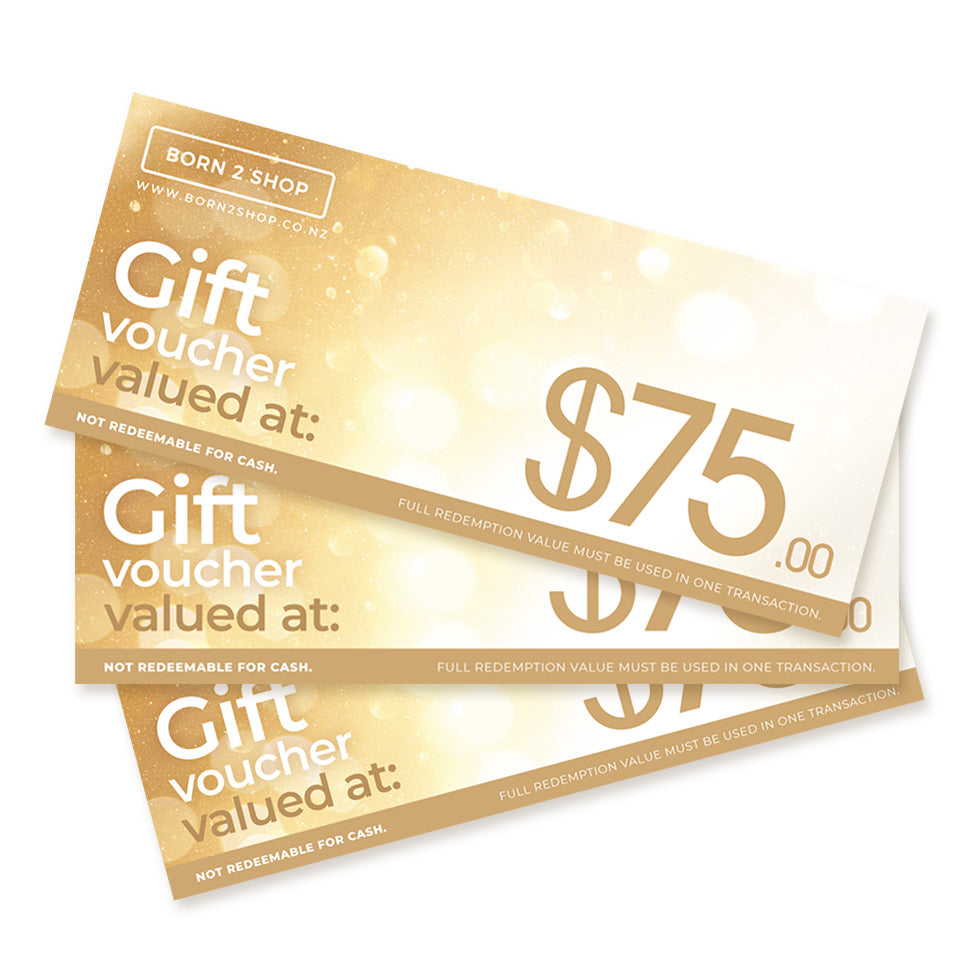 Born 2 Shop Gift Voucher - $75 NZD