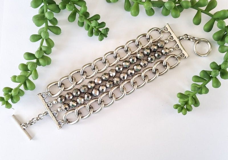Milano Swarovski Bracelet - Comet Argent Silver Crystal