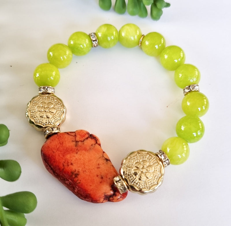 Milano Swarovski Bracelet - Citrine Gem