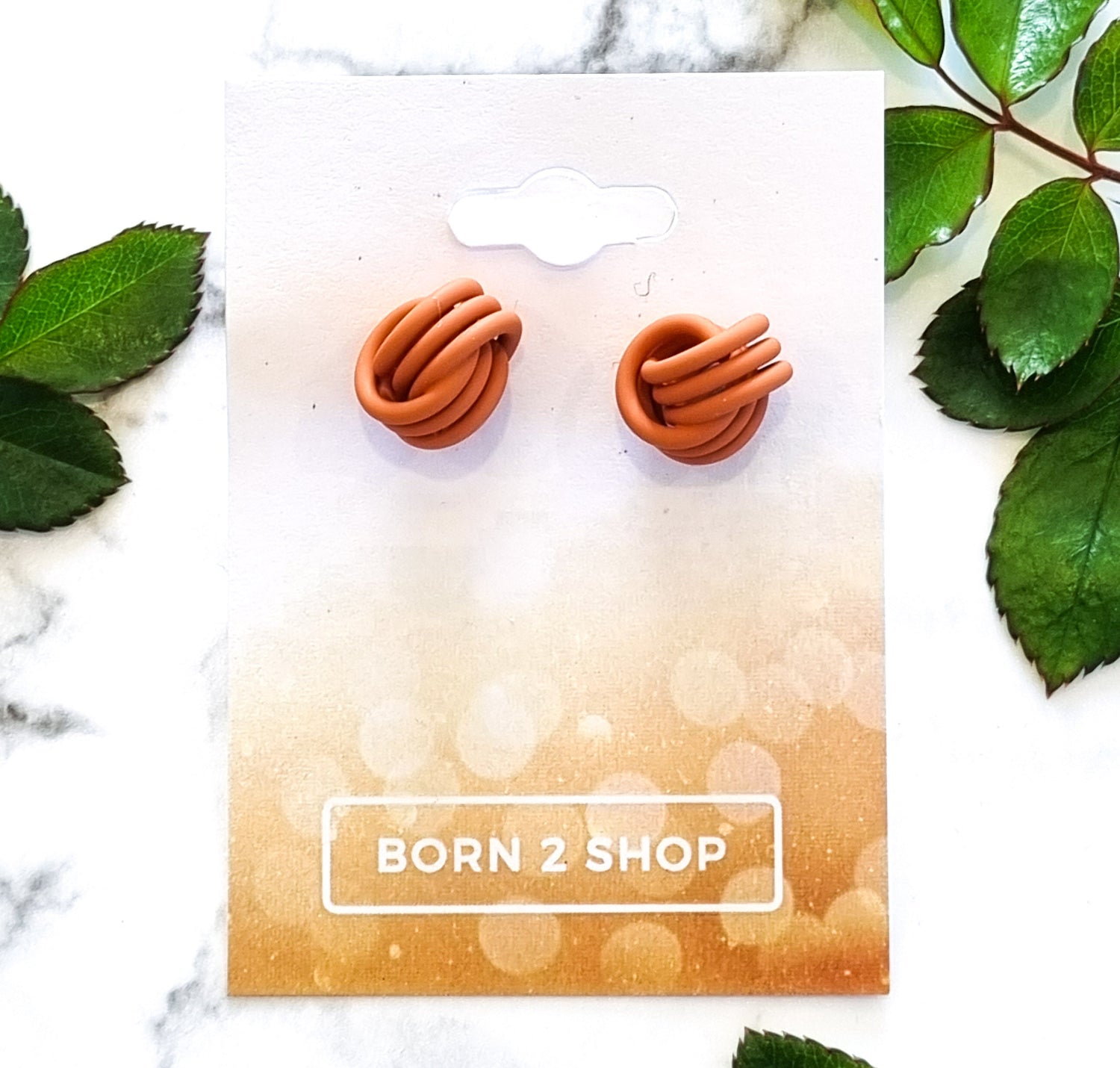 Paris Contemporary Chic Coloured Knot Earrings