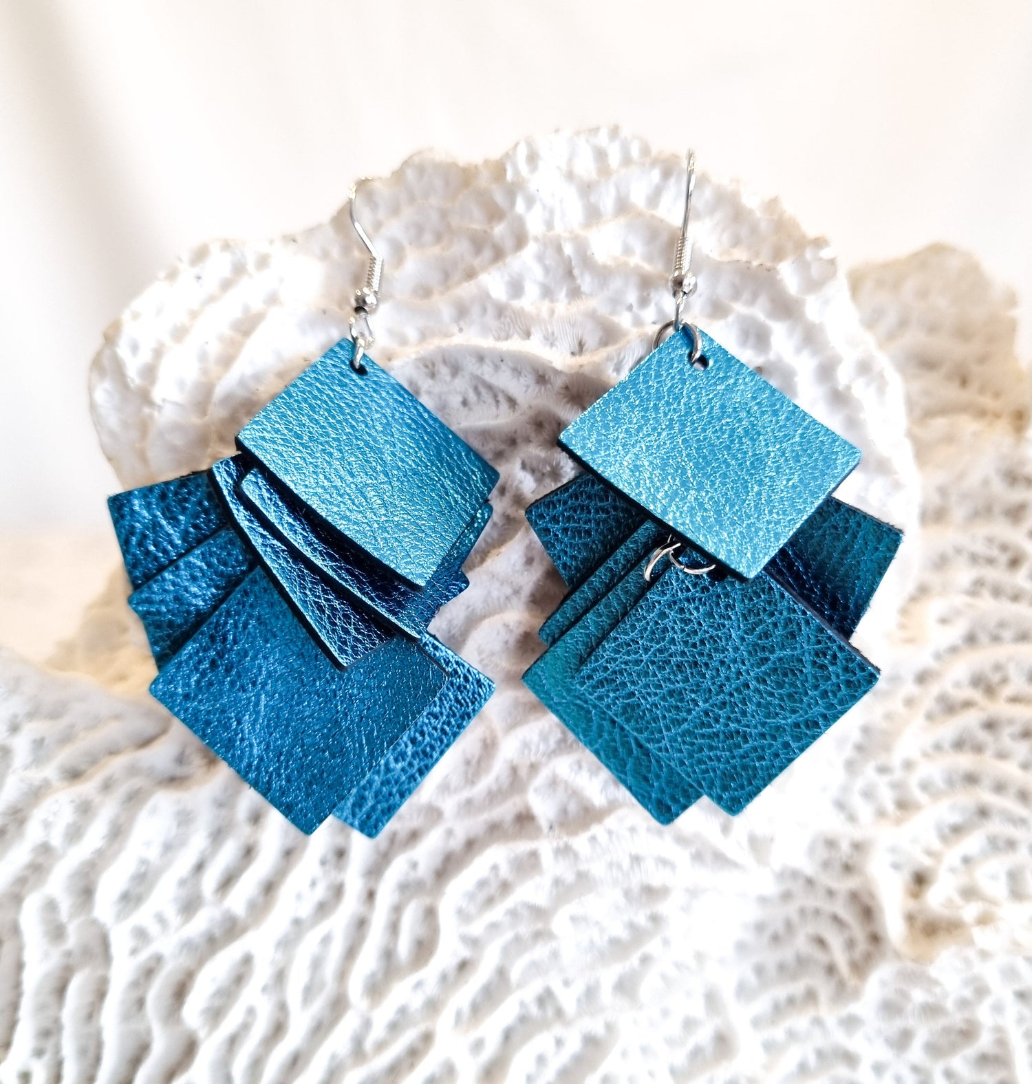 Nouvelle Zelande Chic Earrings - Multi Squares