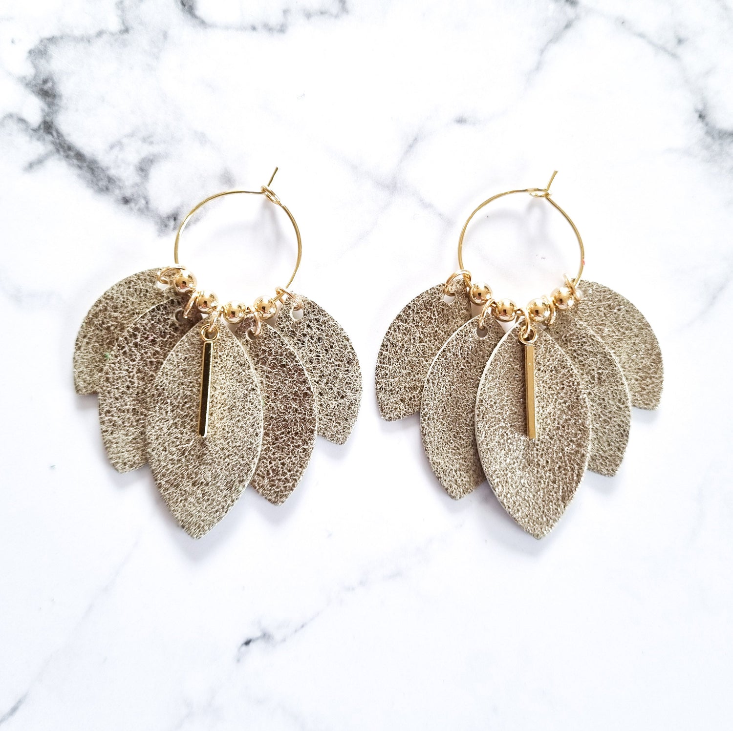 Nouvelle Zelande Chic Earrings - Multi Leaves