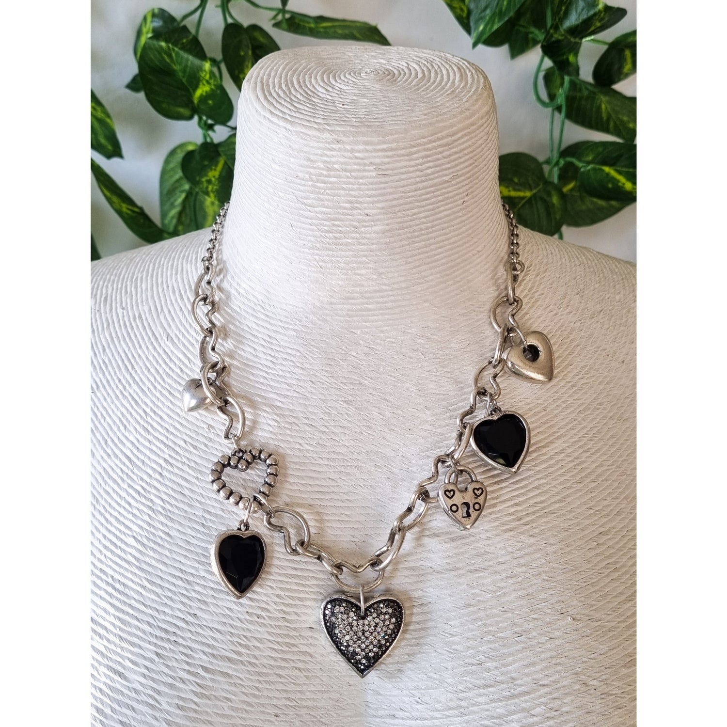 Milano Swarovski Necklace- Silver Heart