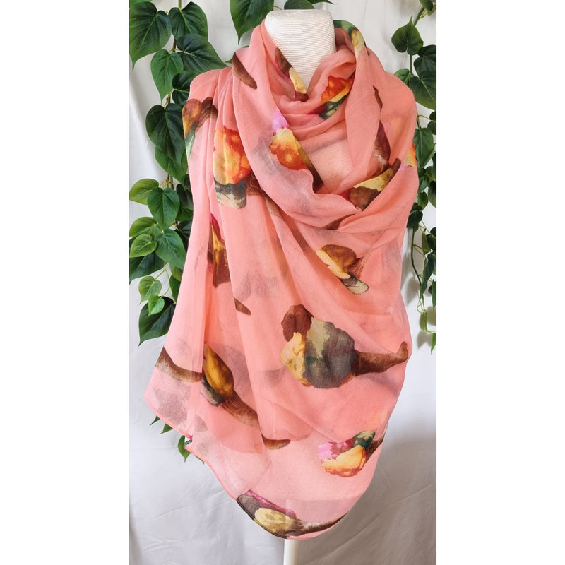 Viscose Scarf - Ice Cream Apricot