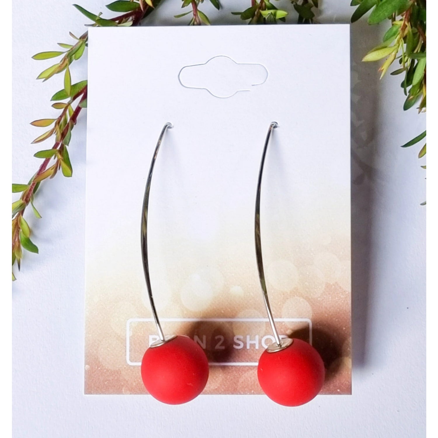 Paris Contemporary Chic Earrings- BALLREDSIL