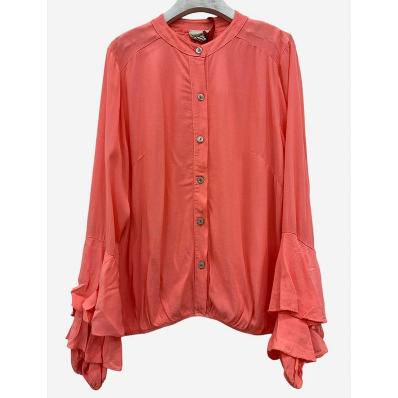 Ella Blanca - Perfect Blouse- Coral