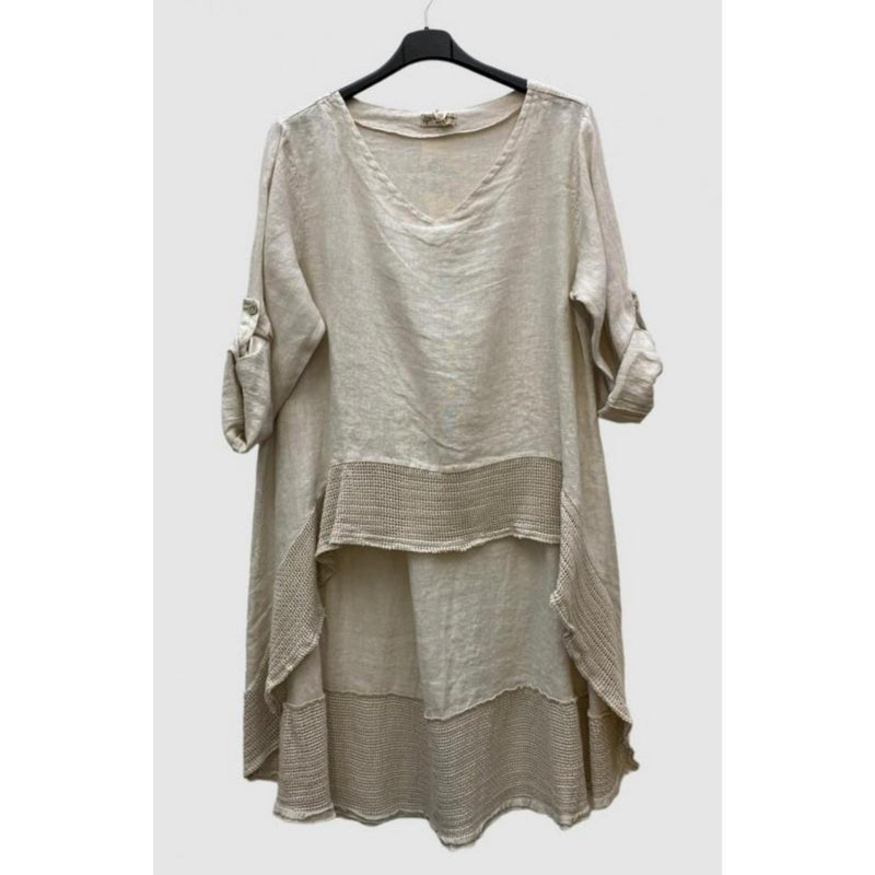 Ella Blanca - 2Tier Tunic- Sand