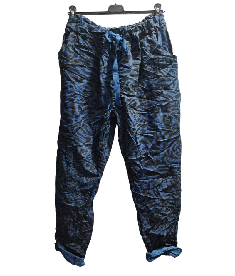 Ella Blanca - Jungle Prt Joggers-Ink