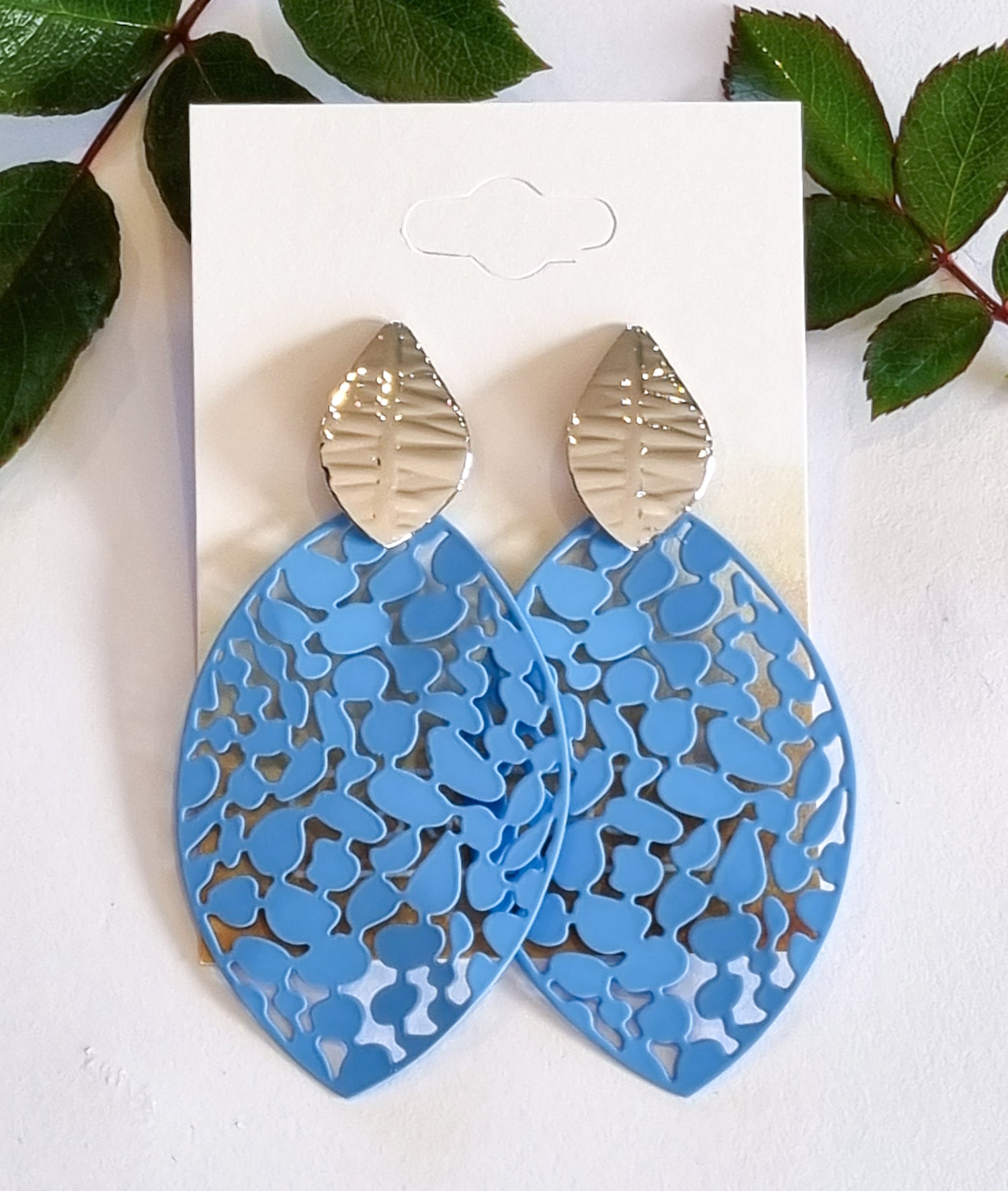 Paris Contemporary Chic Earrings- FLMIDBLSIL