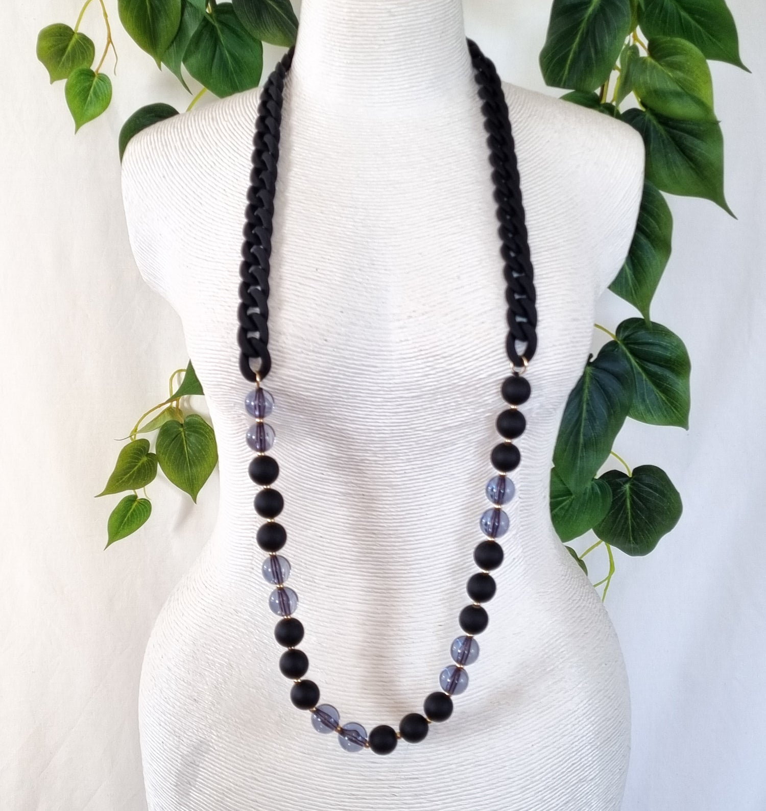 Saint Germain Contemporary Chic Necklace - BLKBCHL