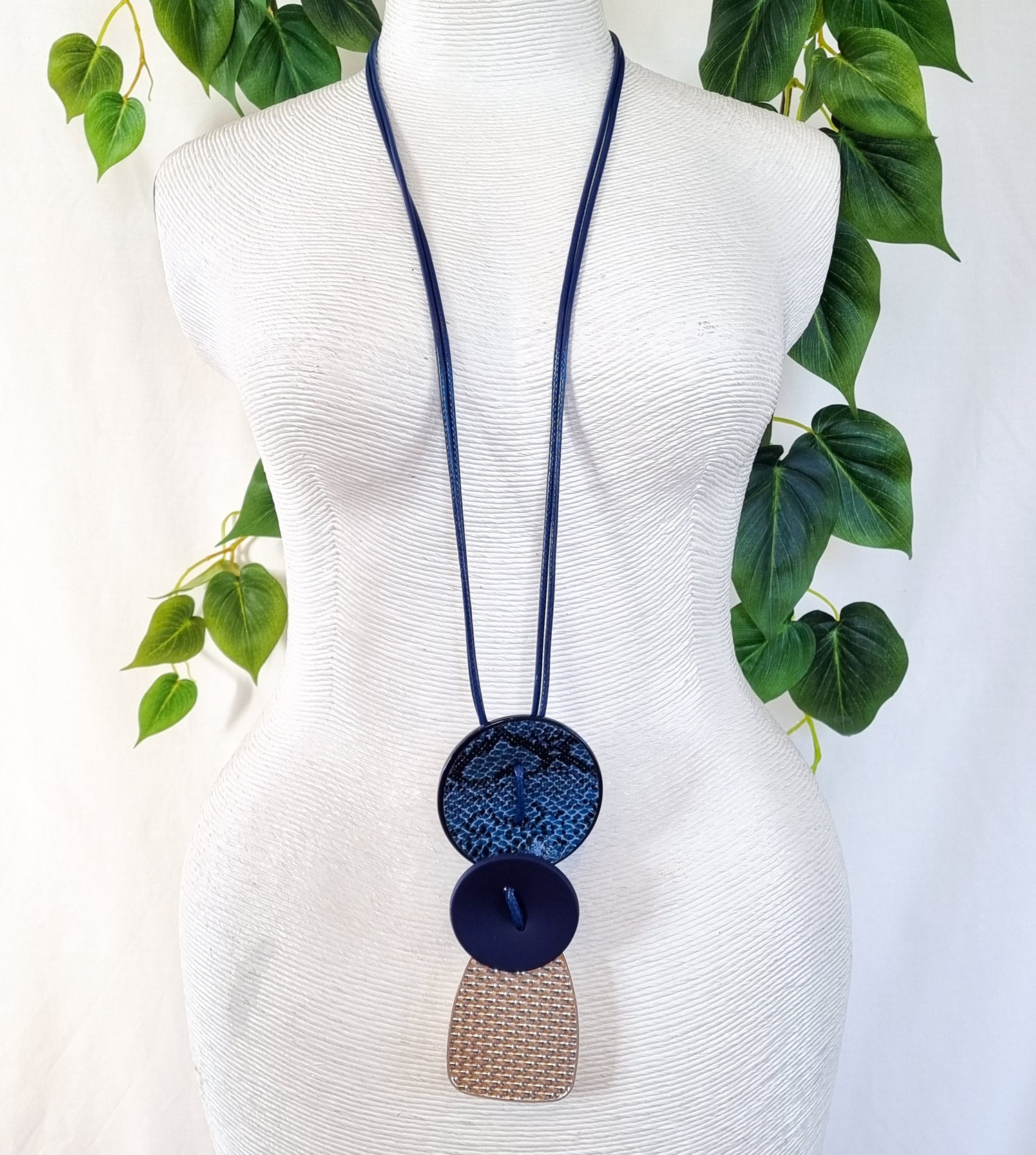 Saint Germain Contemporary Chic Necklace - BLSILLONG