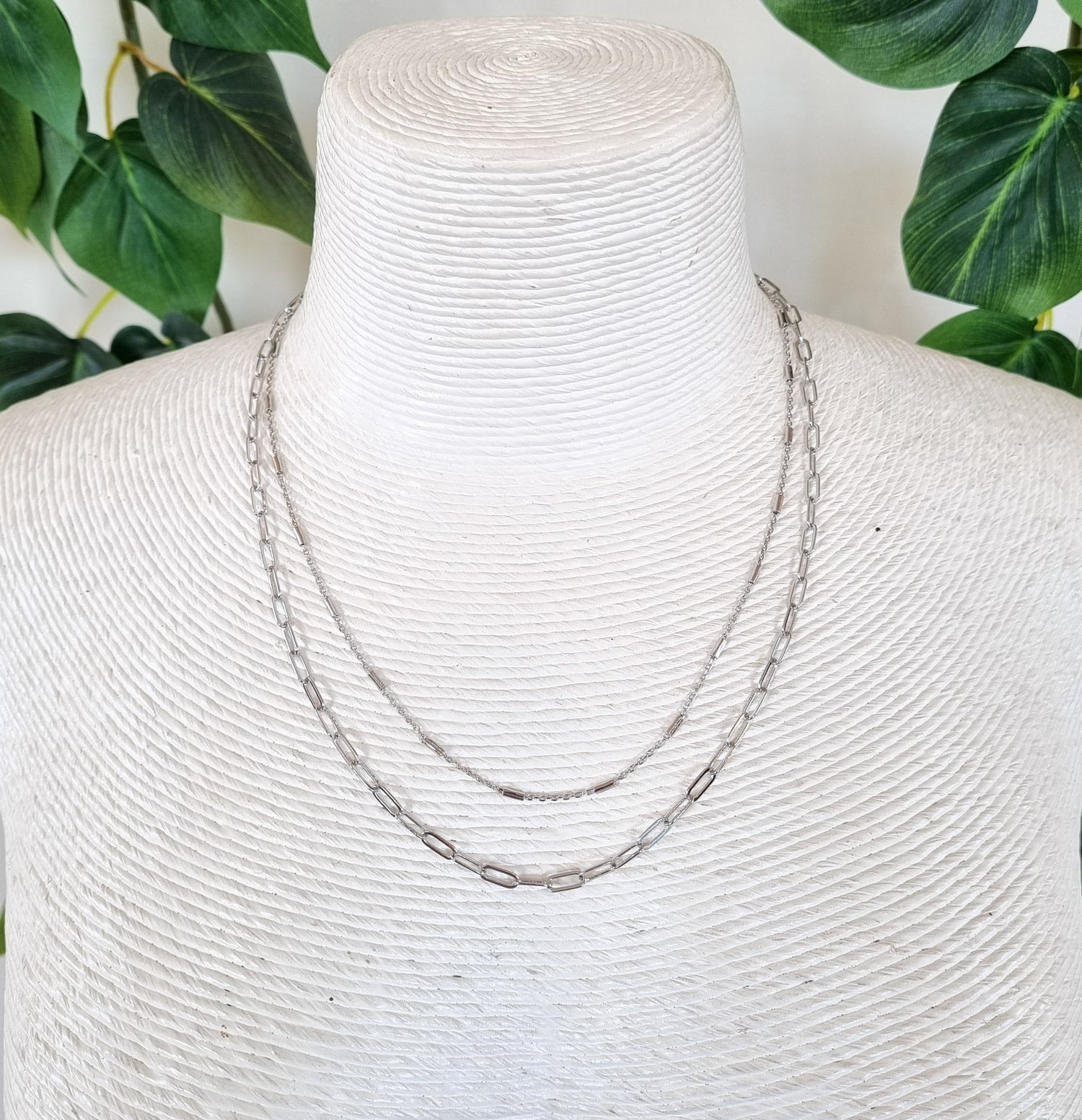 Paris Contemporary Chic Necklace- DCHAINSIL