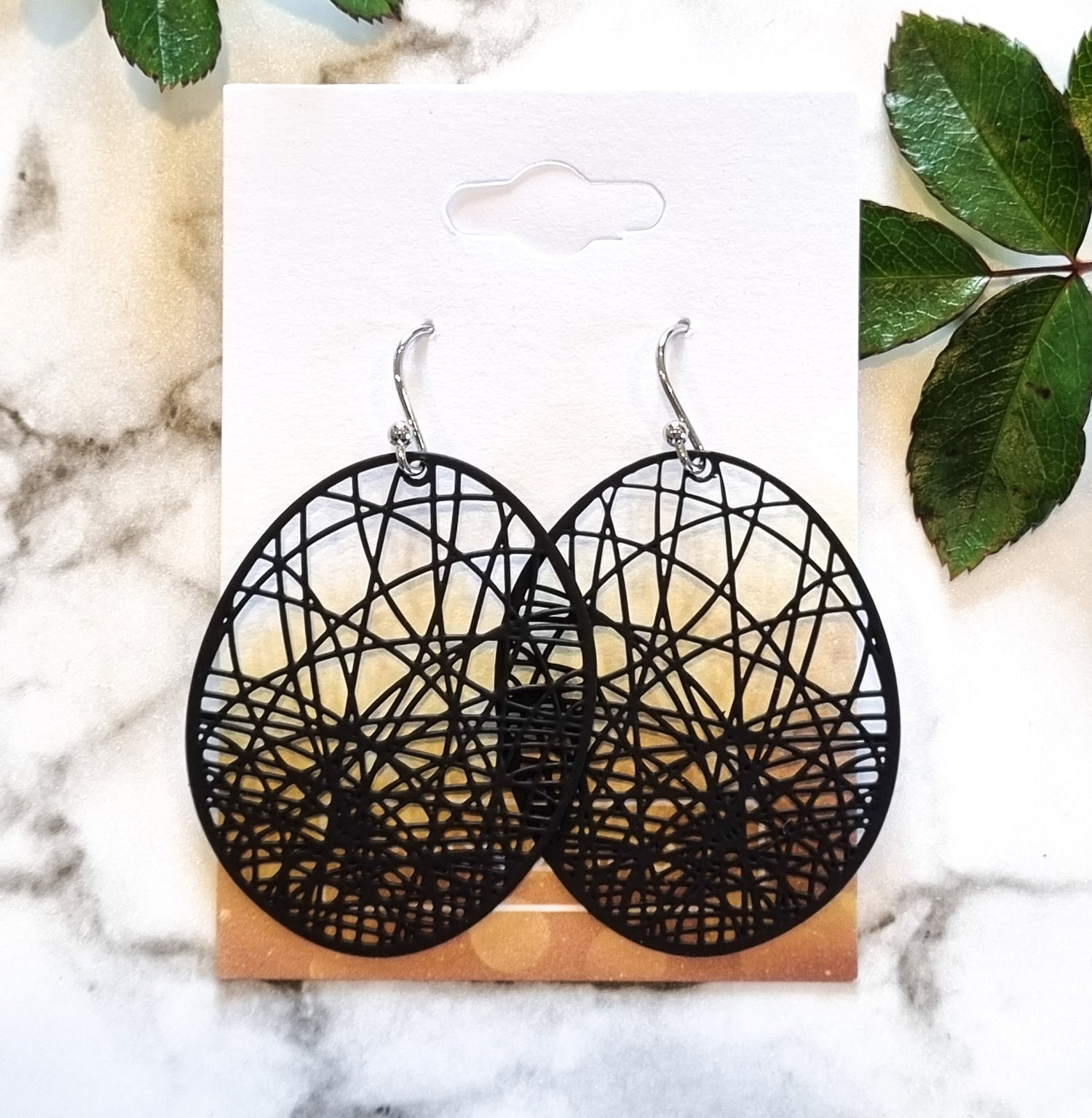 Paris Contemporary Chic Earrings - HATCHDBLKSIL