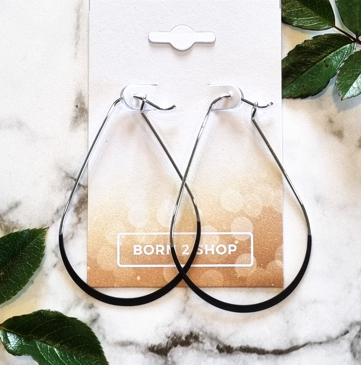 Paris Contemporary Chic Earrings - CHOOPBLKSIL