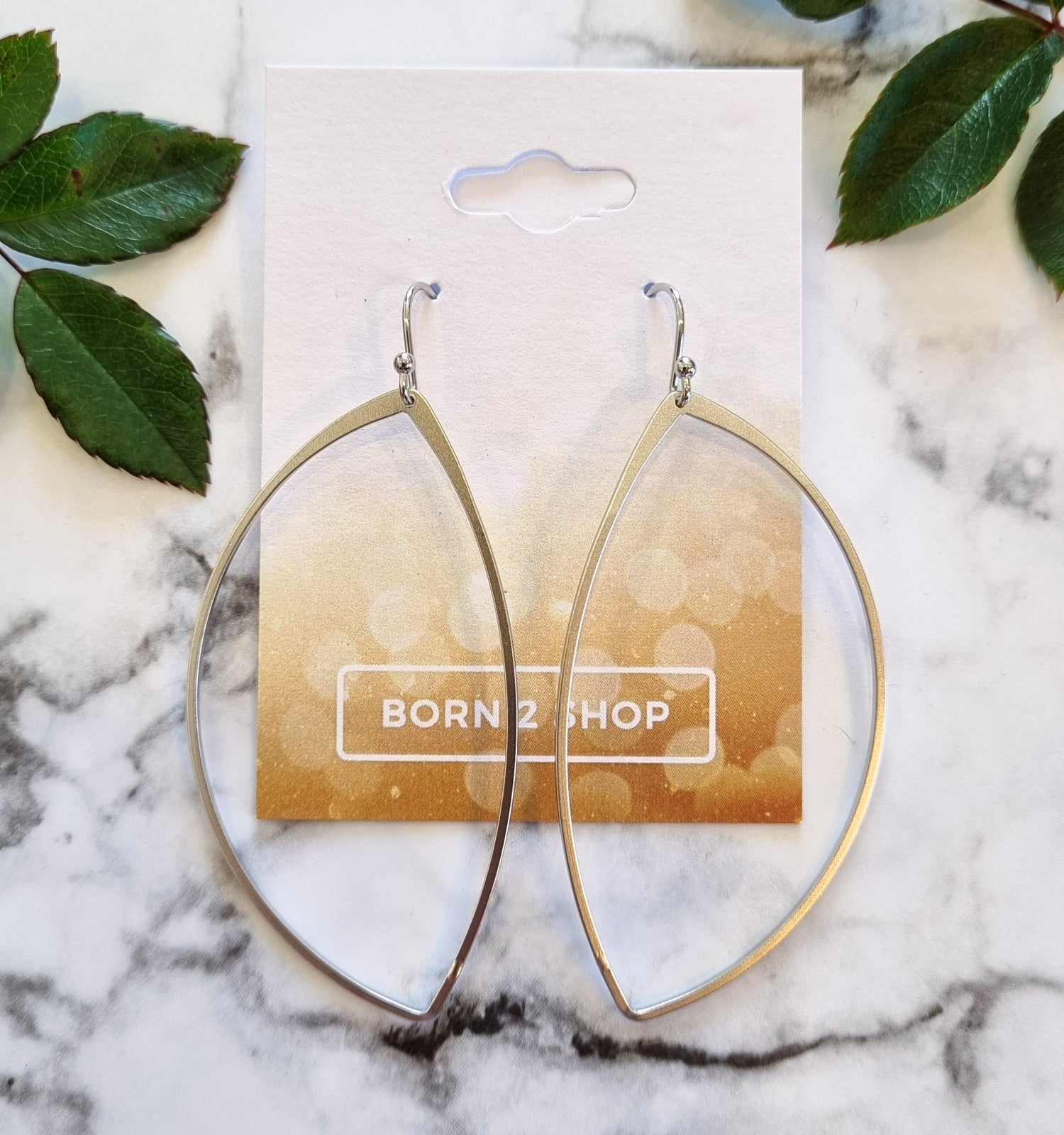 Paris Contemporary Chic Earrings- STLEAFSIL
