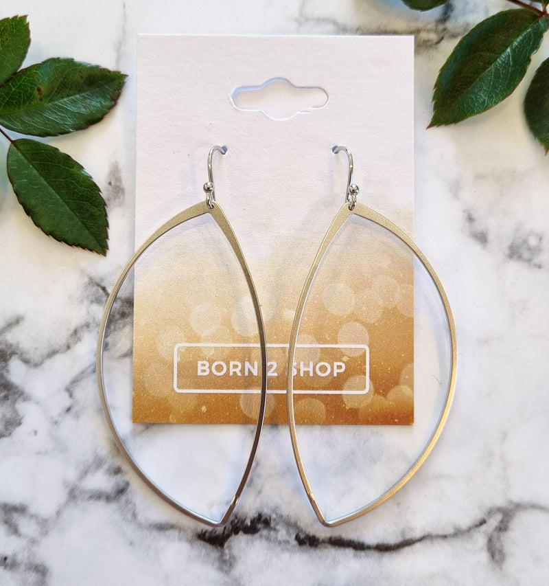 Paris Contemporary Chic Earrings- STLEAFSIL