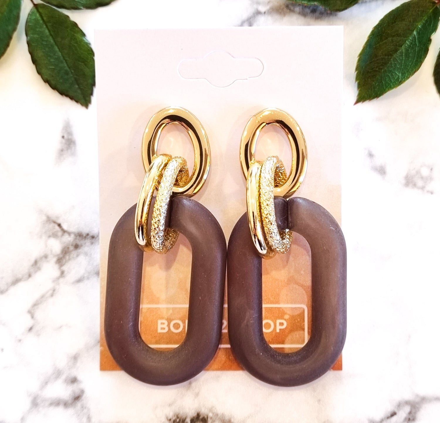 Saint Germain Contemporary Chic Earrings - GREYGODROP