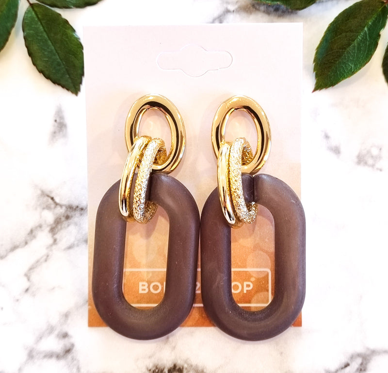 Saint Germain Contemporary Chic Earrings - GREYGODROP