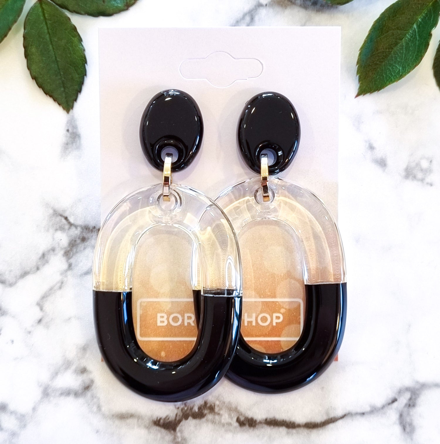 Saint Germain Contemporary Chic Earrings - BLKCLOVDP